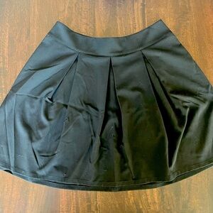 Black Pleated Skirt